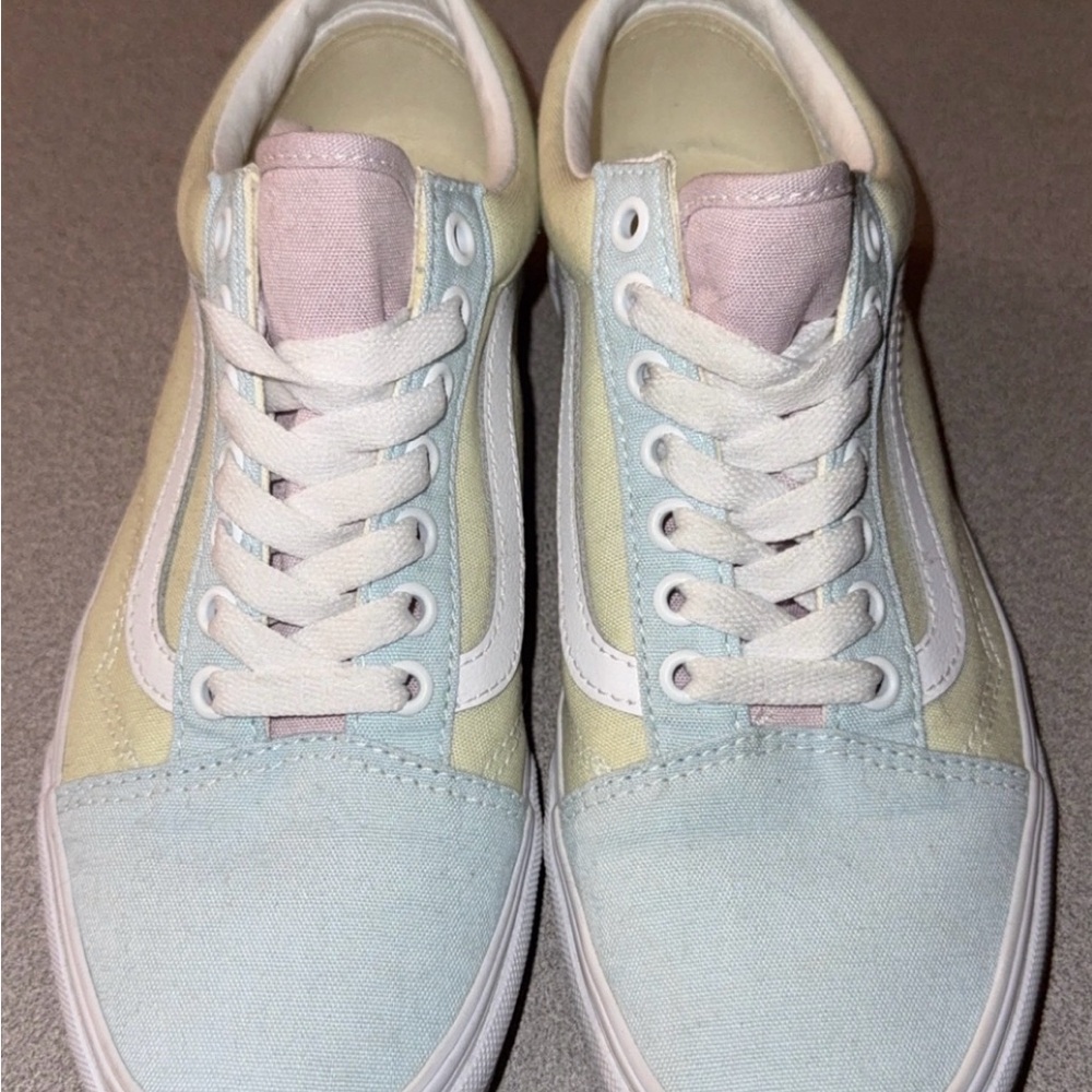 Vans Pastel Multi-Color Canvas Old Skool Sneakers